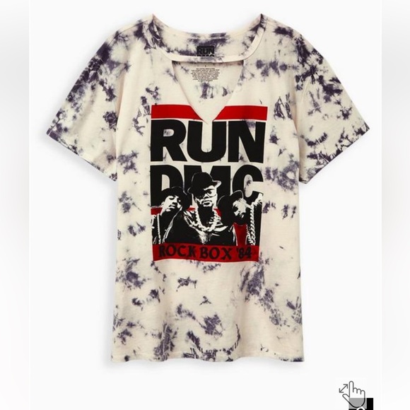 Torrid Choker Tee - Run DMC White Wash - Picture 5 of 10